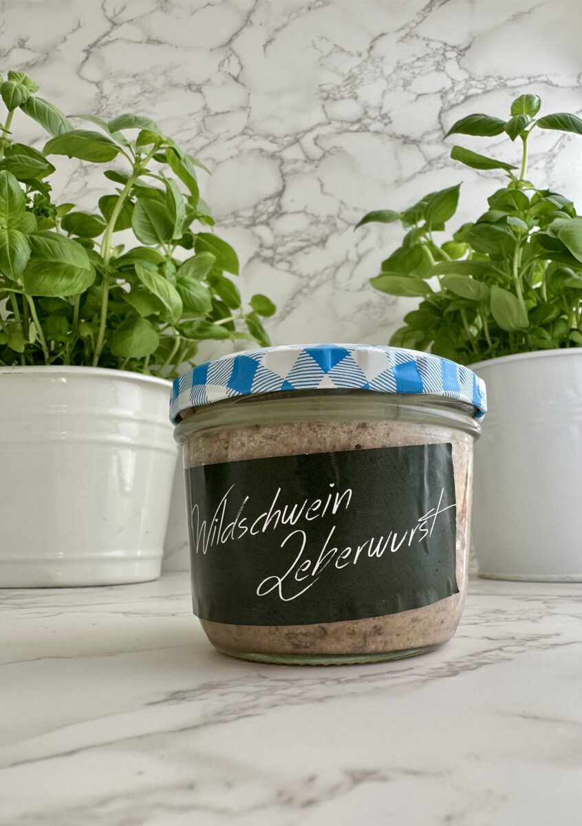 Wildschweinleberwurst 190 g Glas