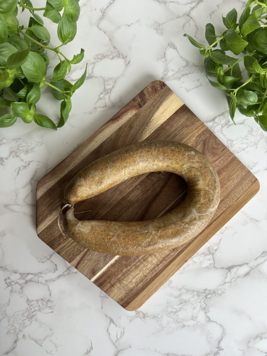 Hausmacher Leberwurst geräuchert im Ring – Bild 2