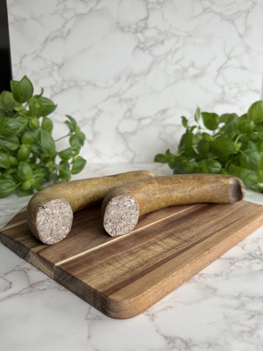 Hausmacher Leberwurst geräuchert im Ring