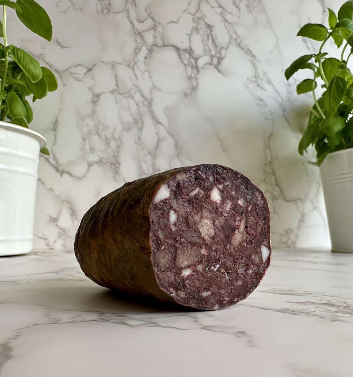 Blutwurst Thüringer Art in der Blase geräuchert